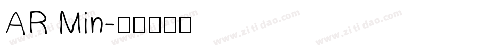 AR Min字体转换